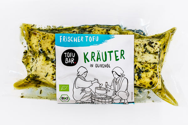 Tofu in Kräuter-Marinade