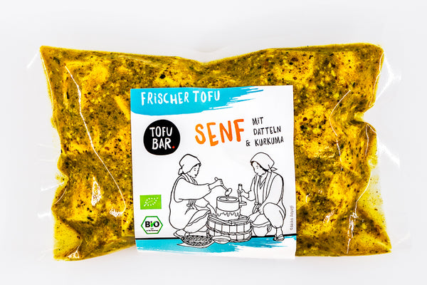 Tofu in Senf-Marinade